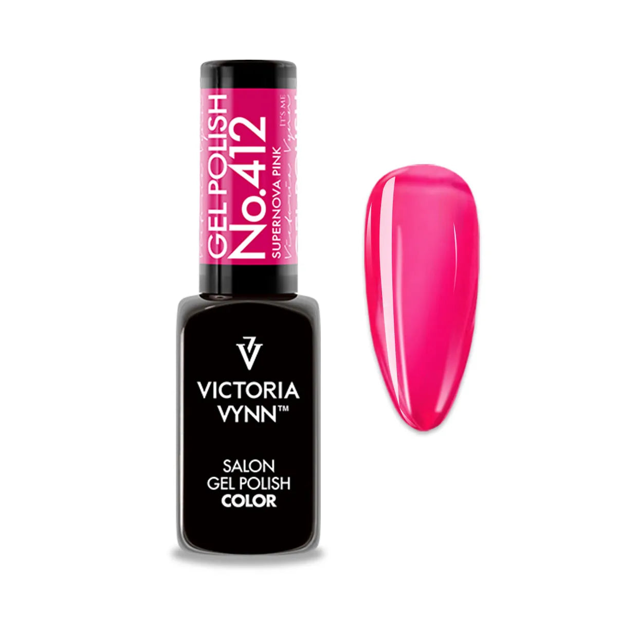 Gel polish 412 Supernova pink - GLASS