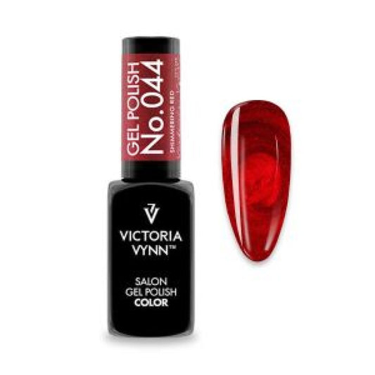 Gel polish 044 Shimmering red