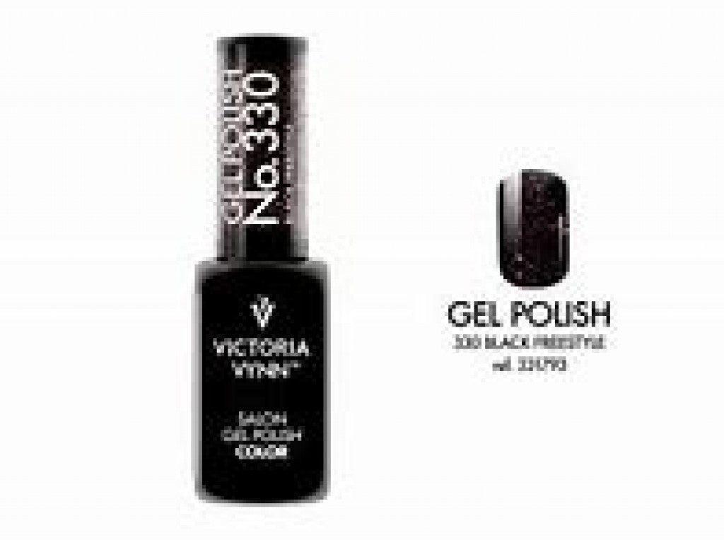 Gel Polish 330 Black Freestyle