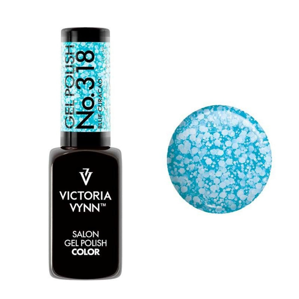 Gel polish 318 Blue Curacao